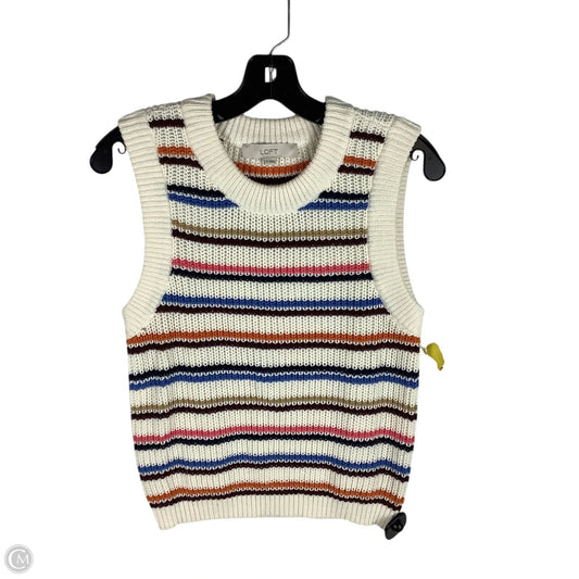 Vest Sweater By Loft In Multi-colored, Size: M