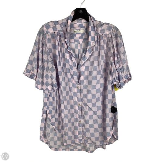 Top Short Sleeve By We The Free In Pink & Purple, Size: M