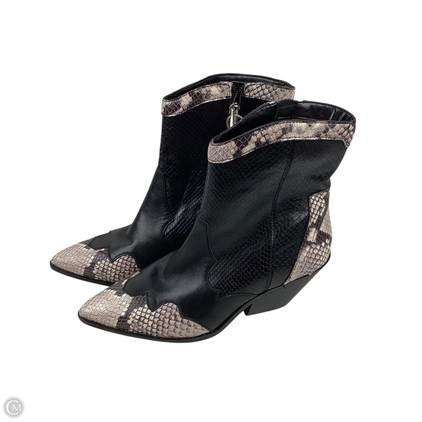 Boots Ankle Heels By Vince Camuto In Black, Size: 8.5