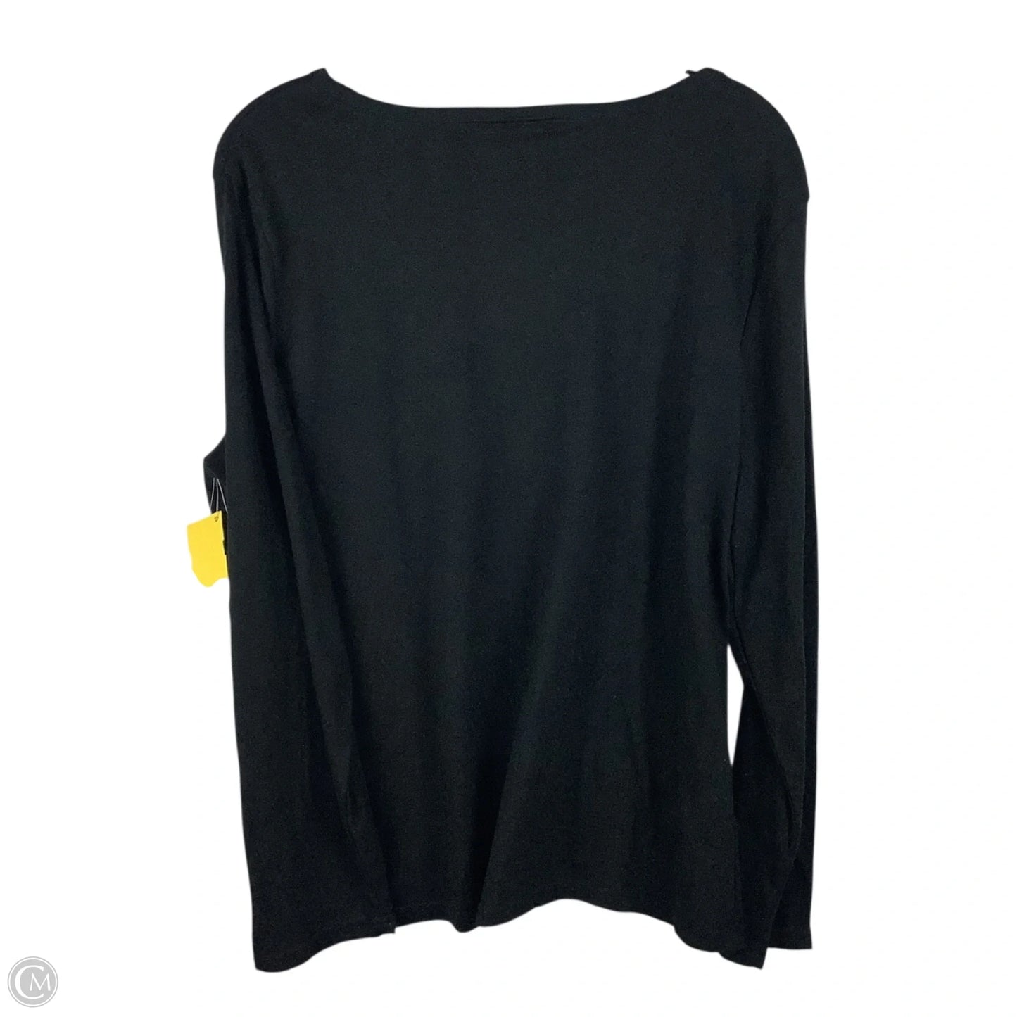 Top Long Sleeve By Kim Rogers In Black, Size: Xl