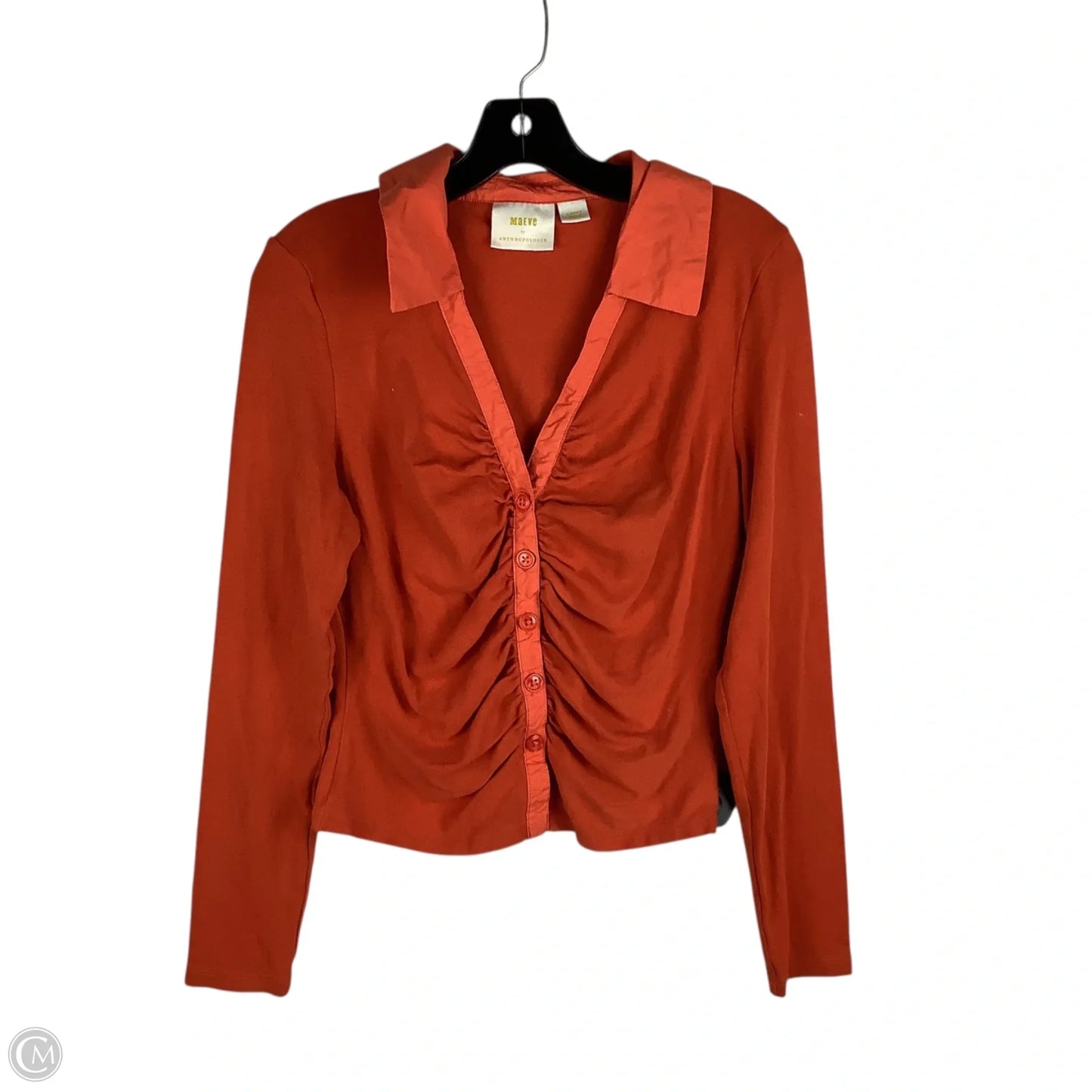 Top Long Sleeve By Maeve In Orange, Size: L