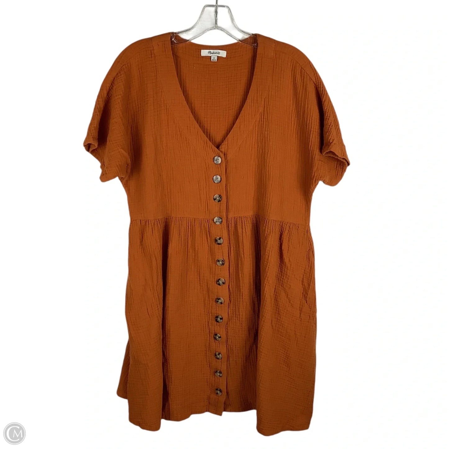 Dress Casual Short By Madewell In Orange, Size: M