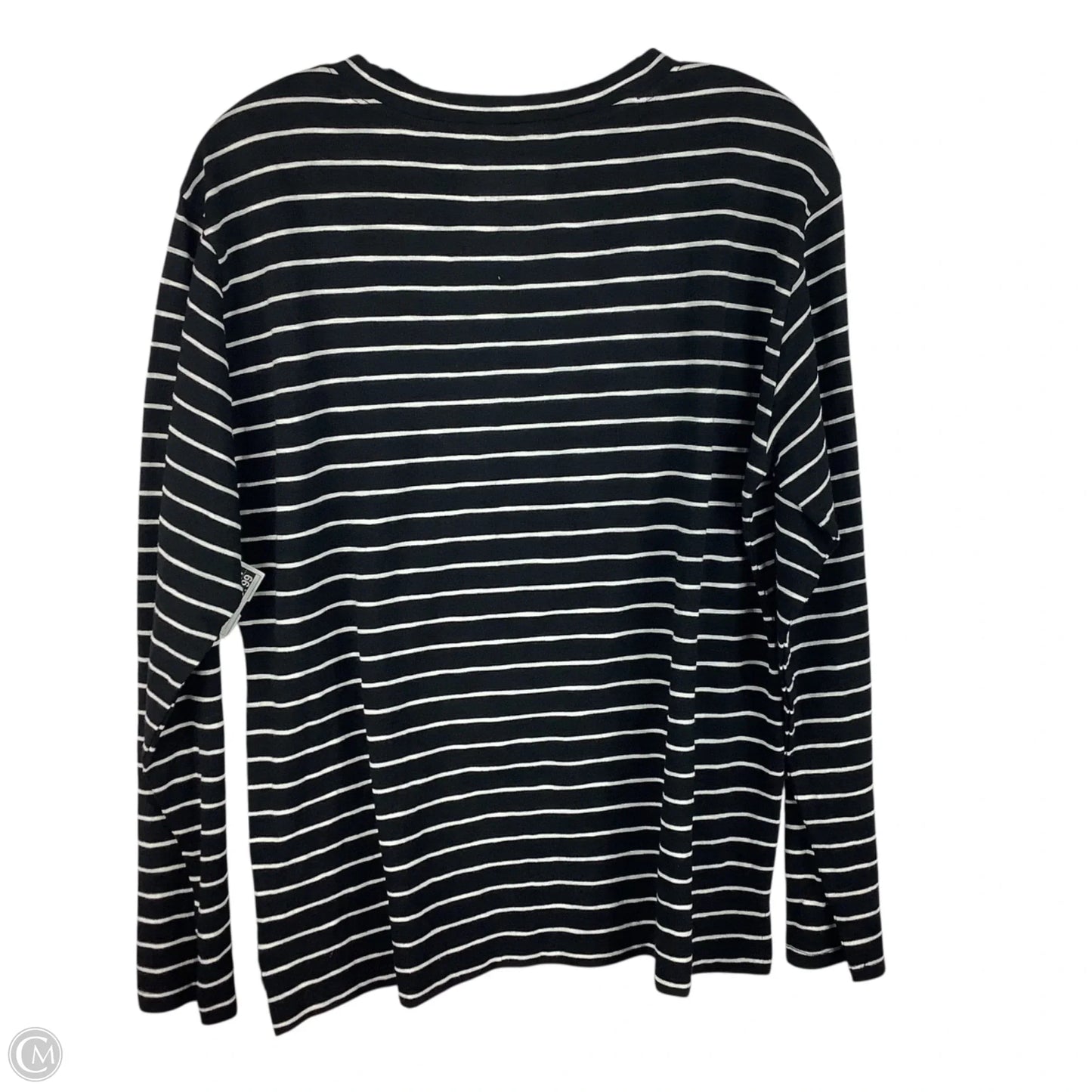 Top Long Sleeve By Talbots In Striped Pattern, Size: L