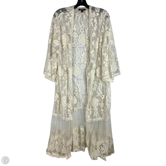Kimono By Torrid In Cream, Size: 1x