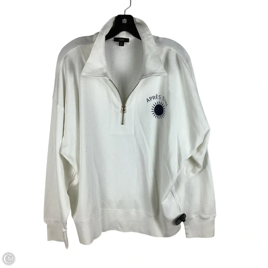 Sweatshirt Collar By J. Crew In White, Size: Xxl