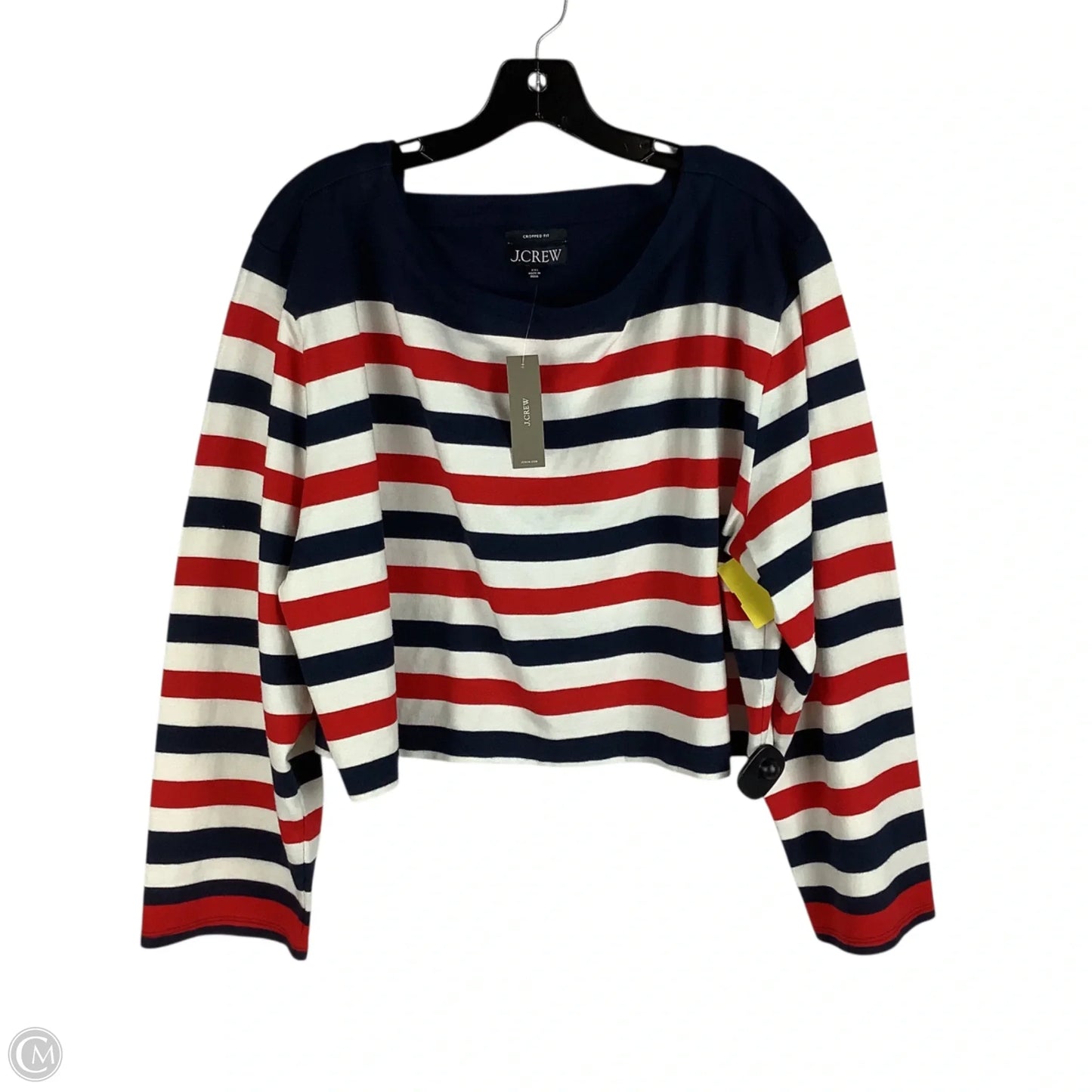 Top Long Sleeve By J. Crew In Striped Pattern, Size: Xxl