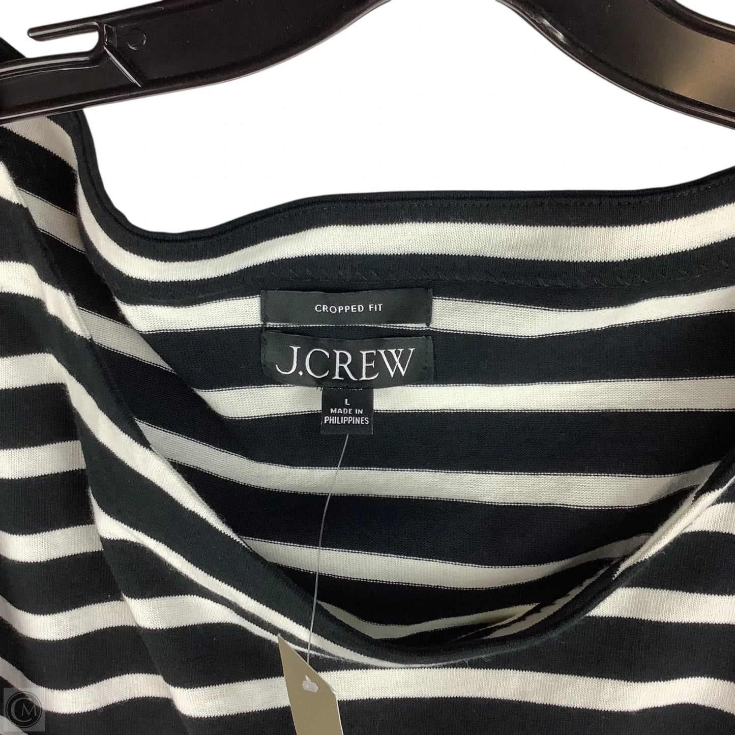 Top Long Sleeve By J. Crew In Striped Pattern, Size: L