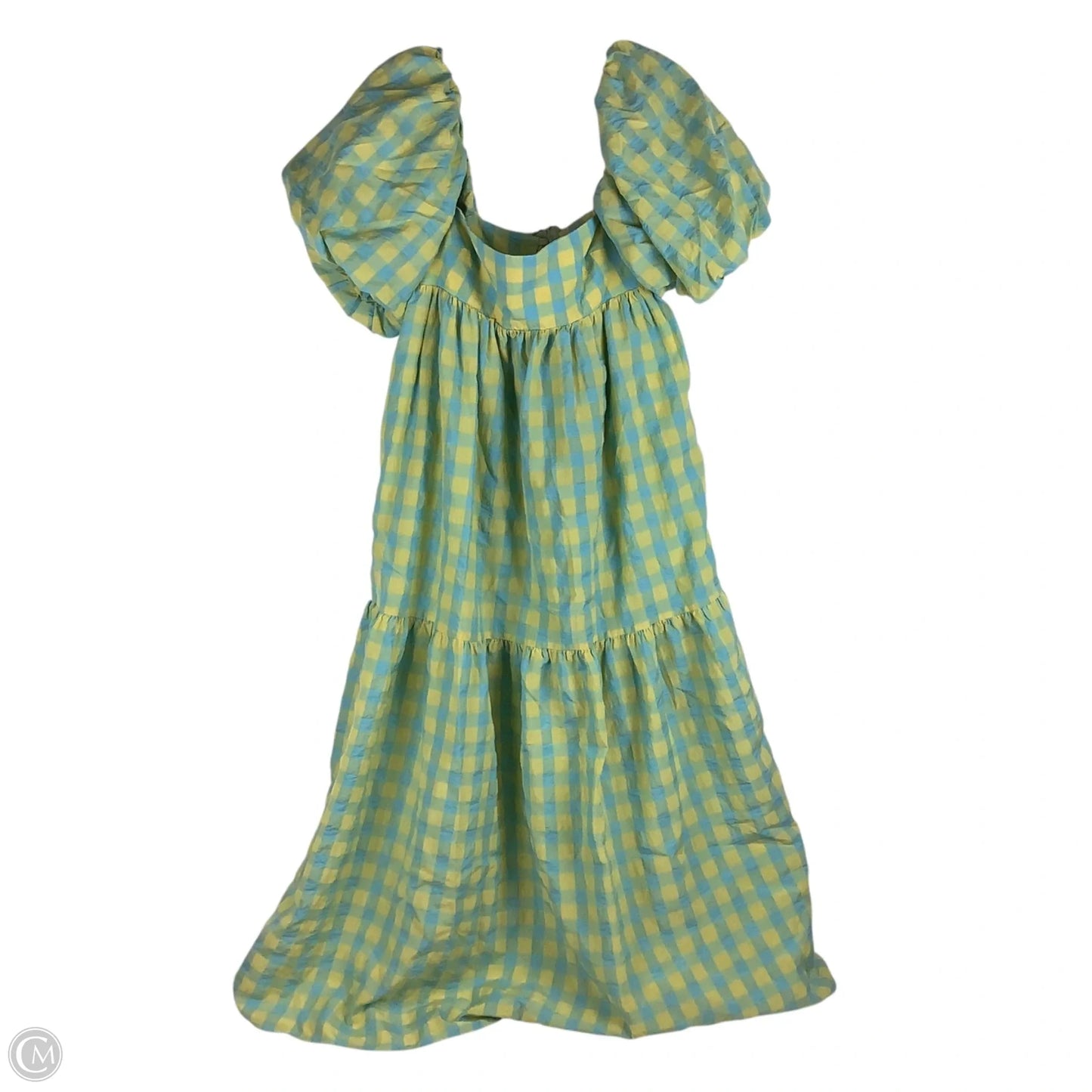 Dress Party Long By Zara In Blue & Green, Size: M