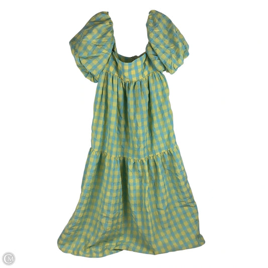 Dress Party Long By Zara In Blue & Green, Size: M