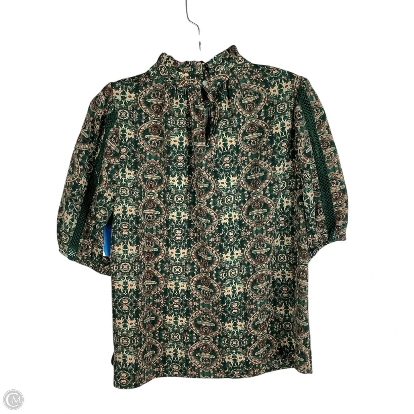 Top Short Sleeve By Joy Joy In Green, Size: Est. S