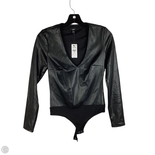 Bodysuit By Express In Black, Size: Xs