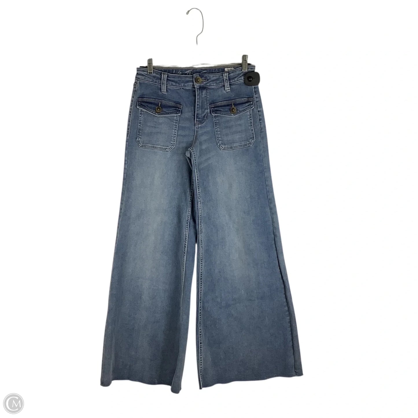 Jeans Wide Leg By We The Free In Blue Denim, Size: 6 (28)