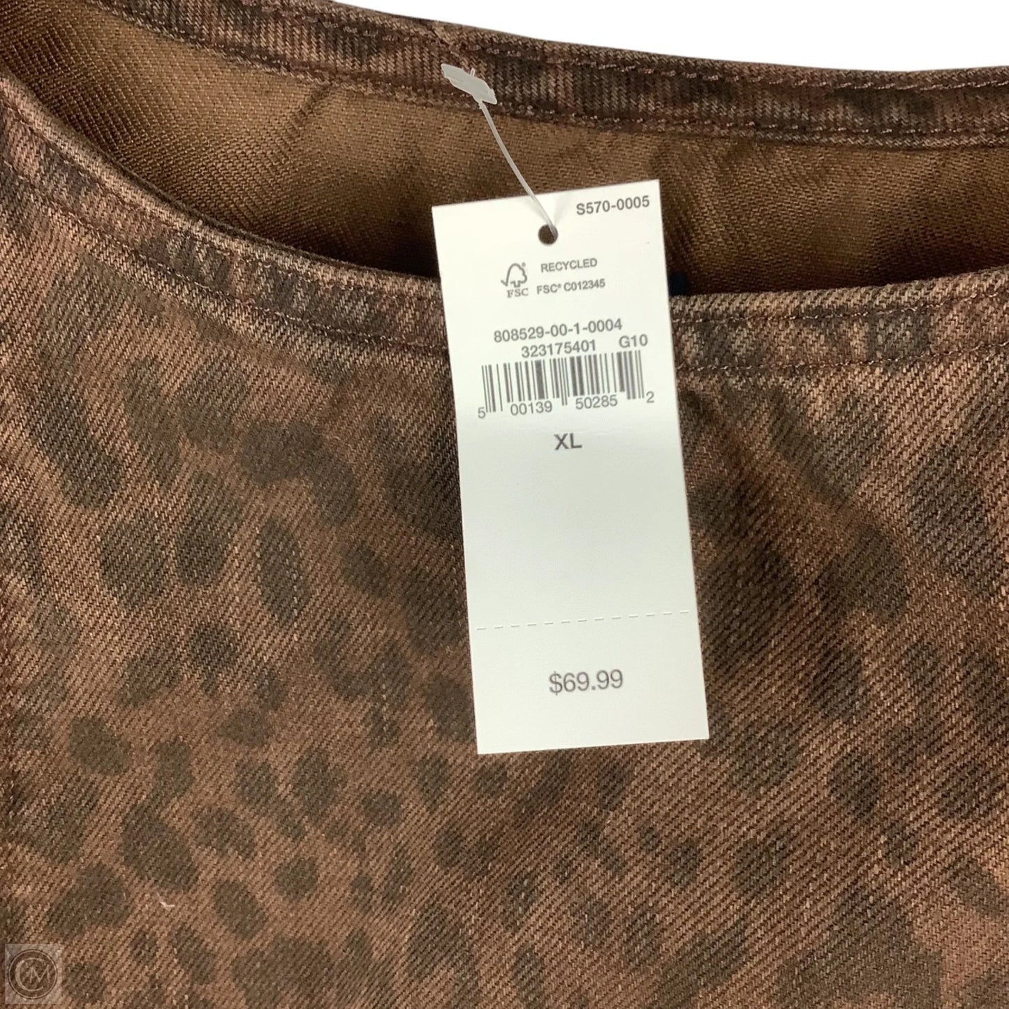 Dress Casual Short By Gap In Animal Print, Size: Xl