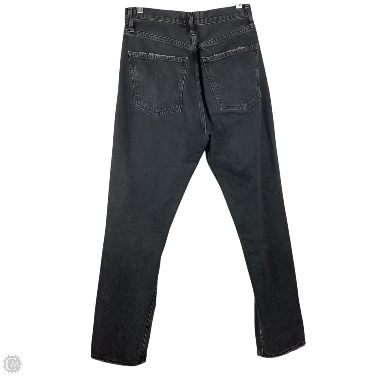 Jeans Straight By Agolde In Grey Denim, Size: 4