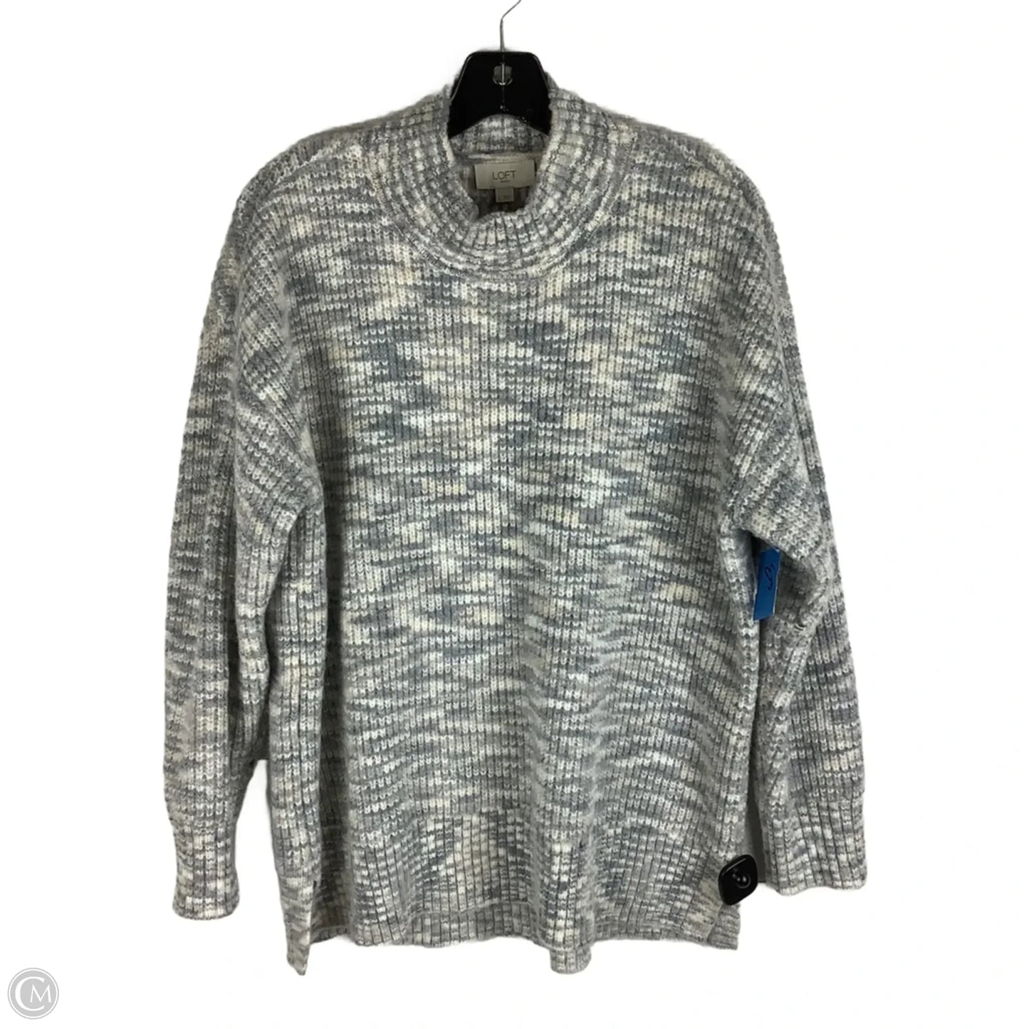 Sweater By Loft In Grey, Size: L