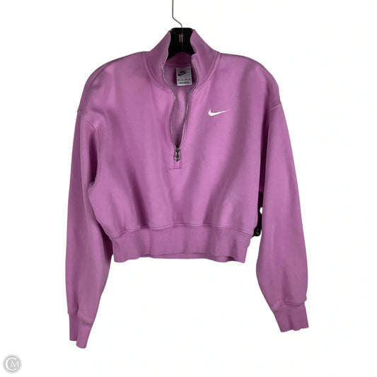 Athletic Sweatshirt Collar By Nike Apparel In Purple, Size: Xs