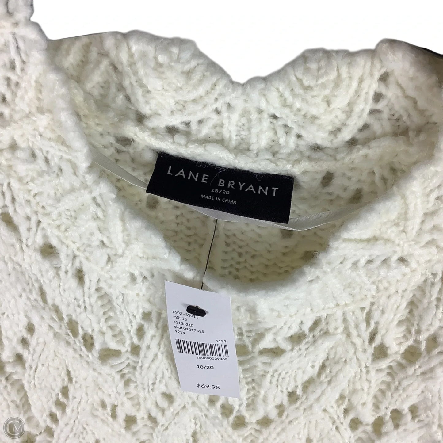 Sweater By Lane Bryant In White, Size: 2x (18/20)