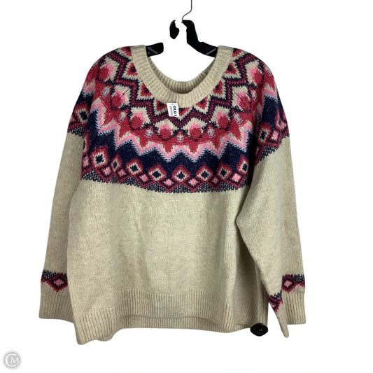 Sweater By Old Navy In Pink & Tan, Size: Xxl