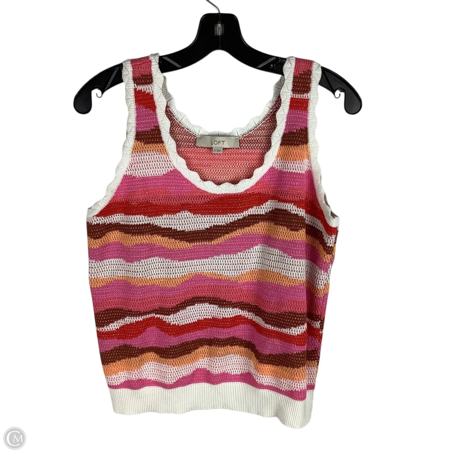 Top Sleeveless By Loft In Multi-colored, Size: S