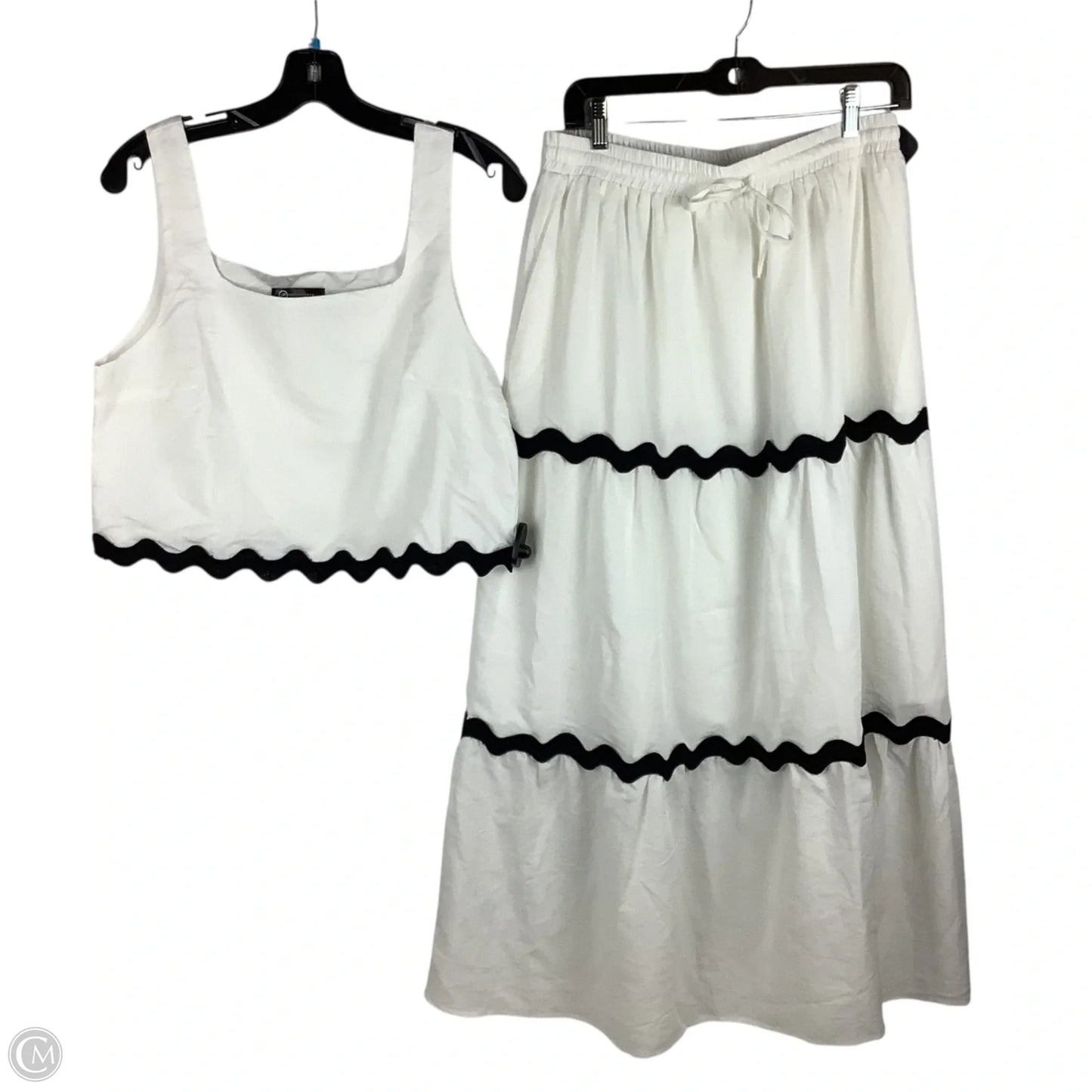 Skirt Set 2pc By Prettygarden In White, Size: M