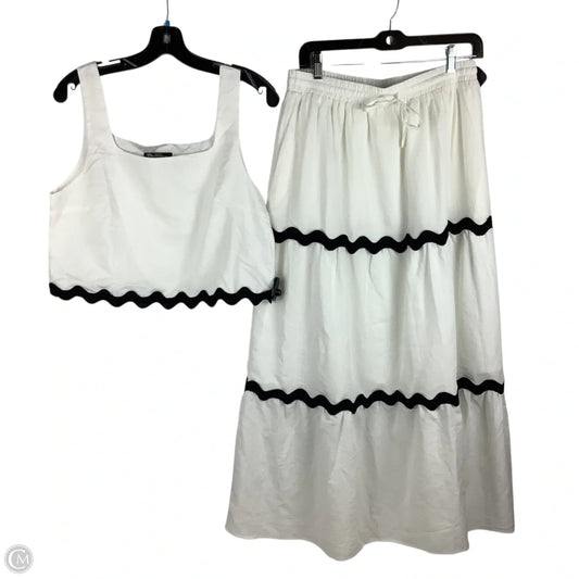 Skirt Set 2pc By Prettygarden In White, Size: M