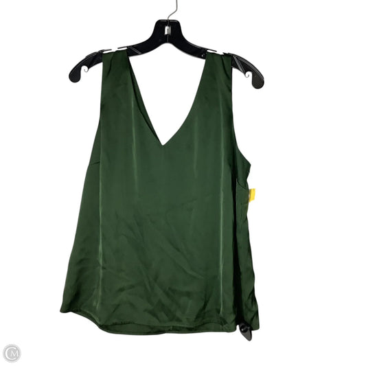 Top Sleeveless By Scoop In Green, Size: L