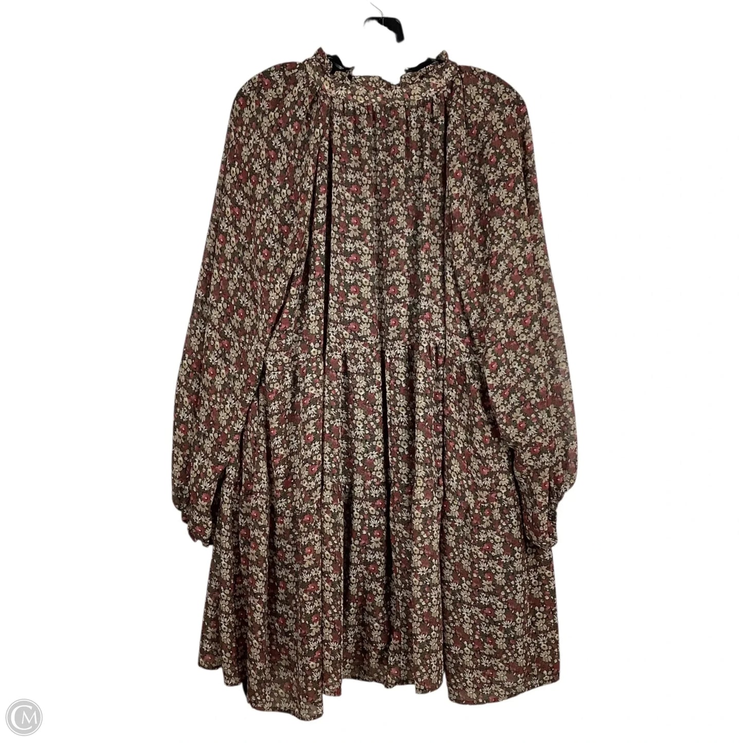 Dress Casual Short By Chicsoul In Floral Print, Size: 1x