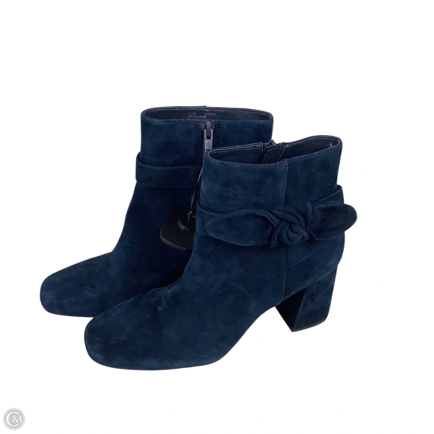 Boots Leather By Cmc In Blue, Size: 8WW