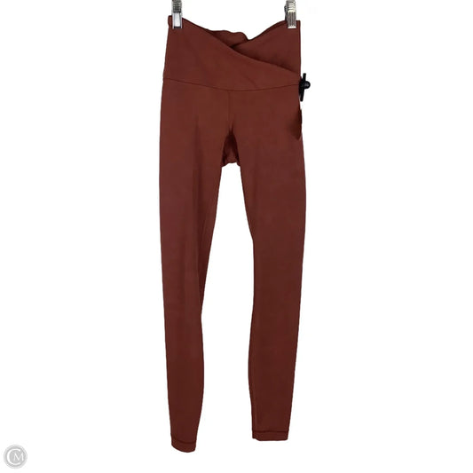 Athletic Leggings By Lululemon In Red, Size: 0