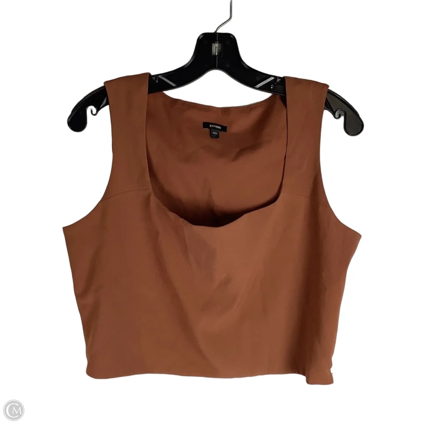 Top Sleeveless By Express In Brown, Size: L