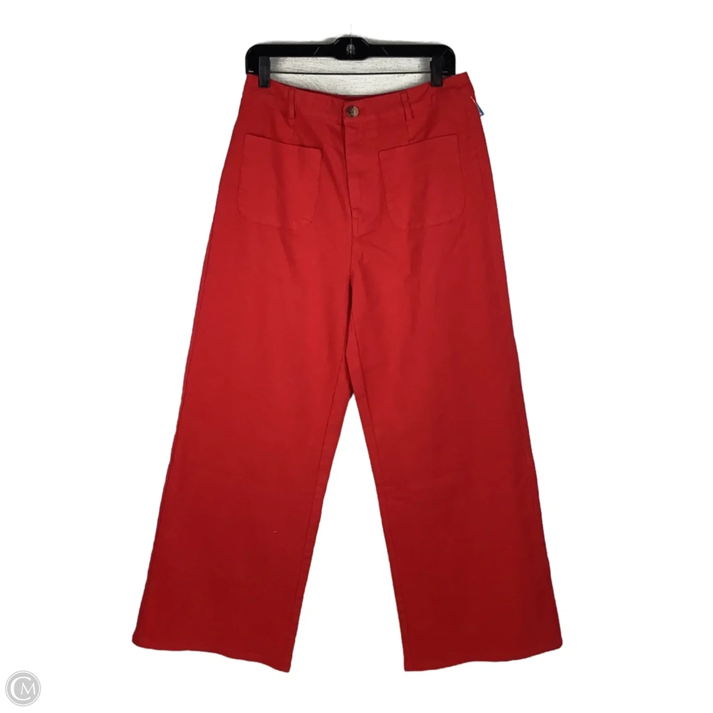 Pants Wide Leg By Entro In Red, Size: L