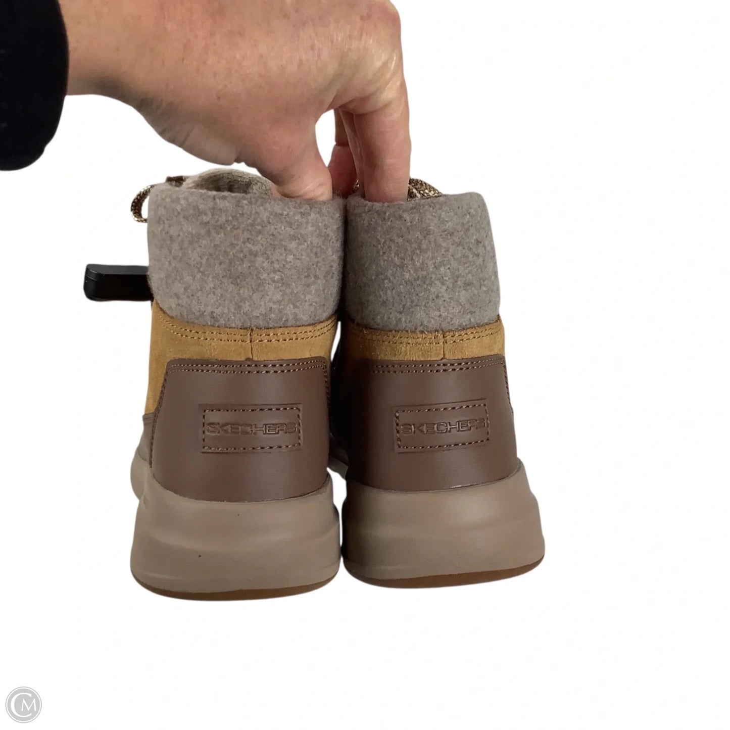 Boots Ankle Flats By Skechers In Brown, Size: 6.5