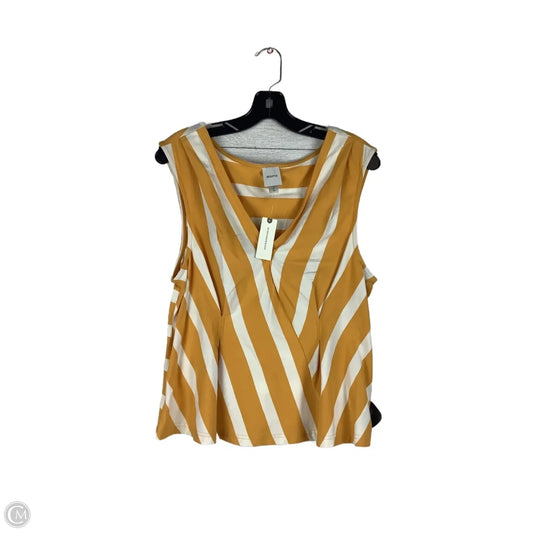 Top Sleeveless By Maeve In Yellow, Size: M