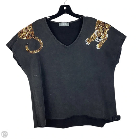 Top Short Sleeve By Blue B In Grey, Size: M