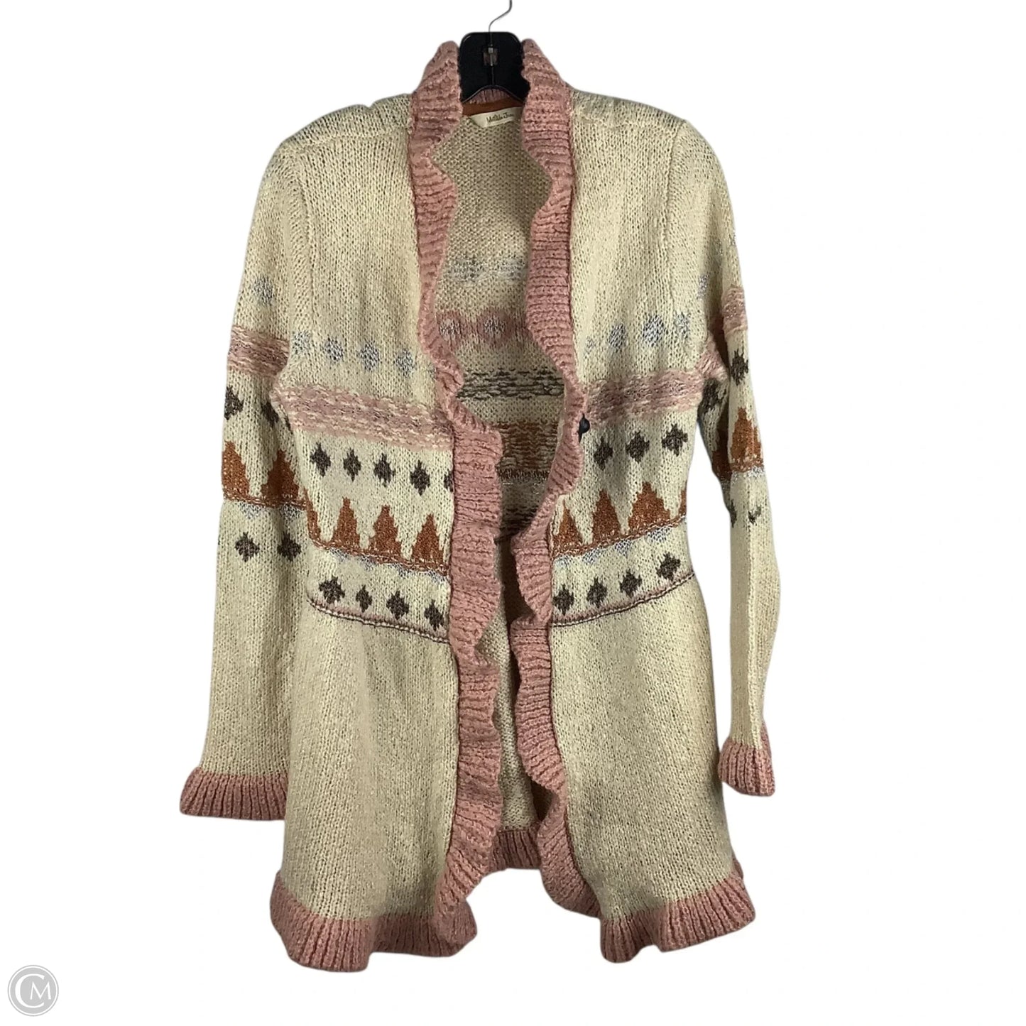 Sweater Cardigan By Matilda Jane In Cream, Size: S