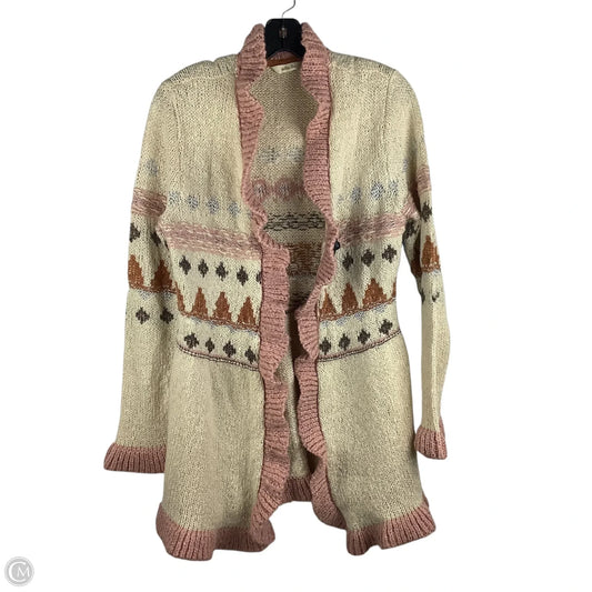 Sweater Cardigan By Matilda Jane In Cream, Size: S