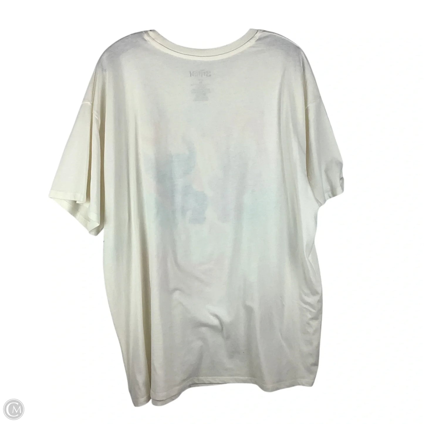 Top Short Sleeve Basic By Disney In Cream, Size: Xl