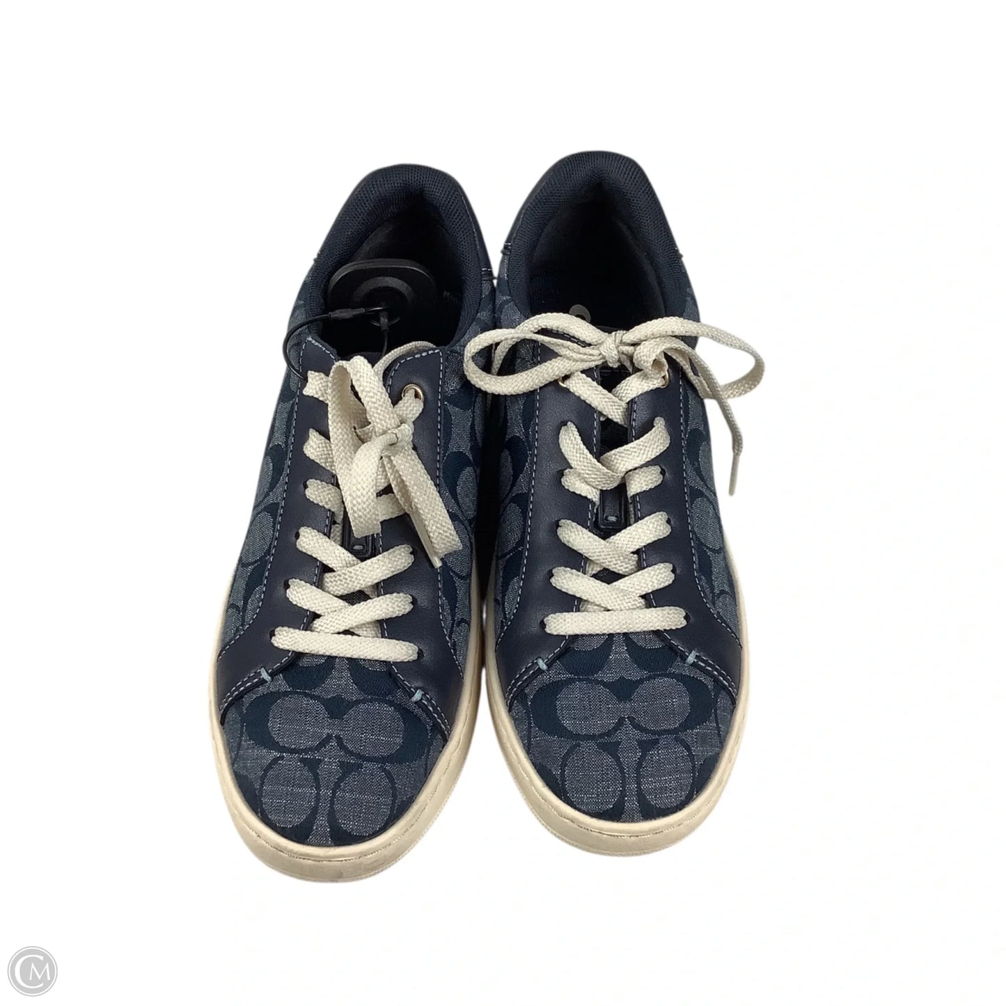 Shoes Designer By Coach In Blue Denim, Size: 7