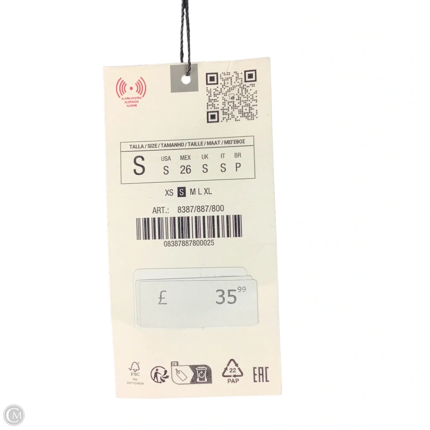 Dress Party Long By Zara In Black, Size: S