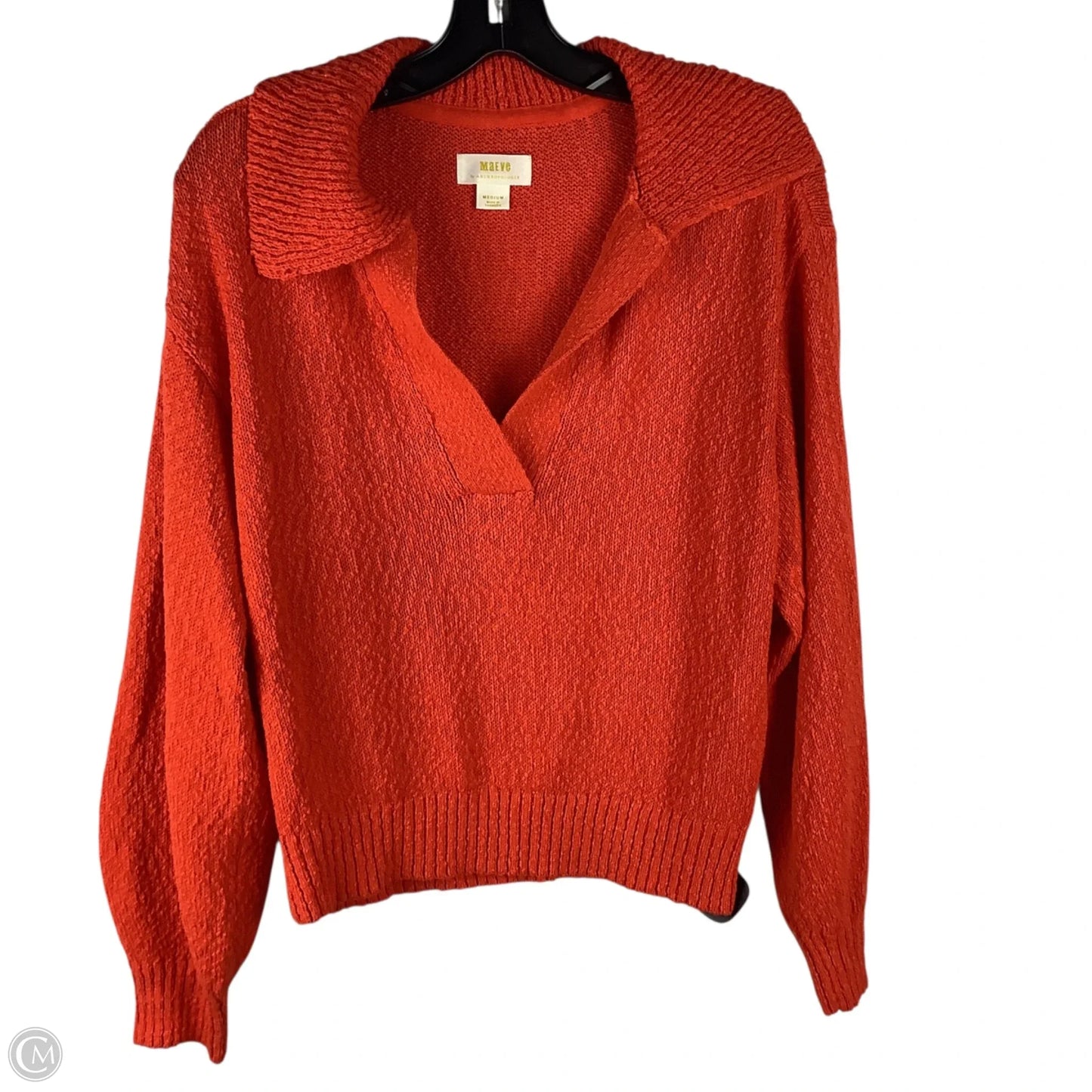 Top Long Sleeve By Maeve In Orange, Size: M