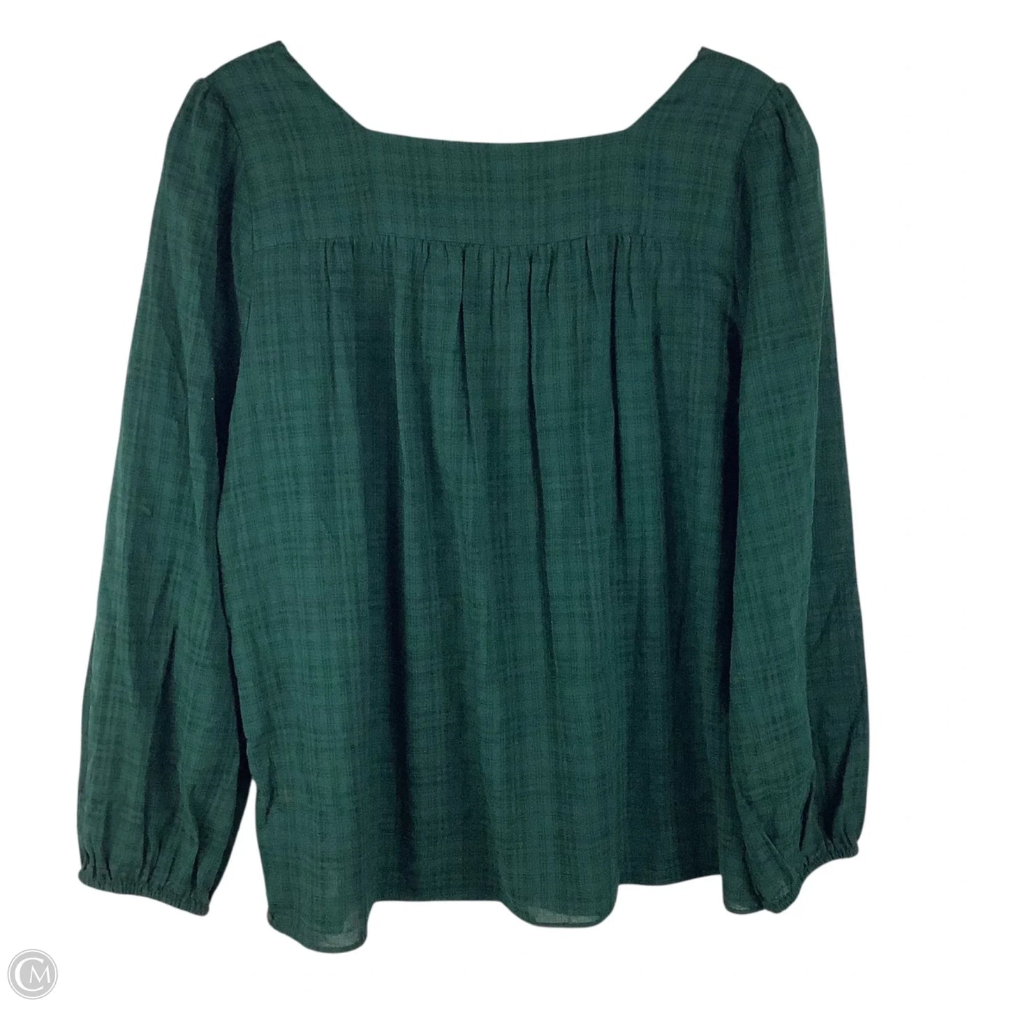 Top Long Sleeve By Madewell In Green, Size: S