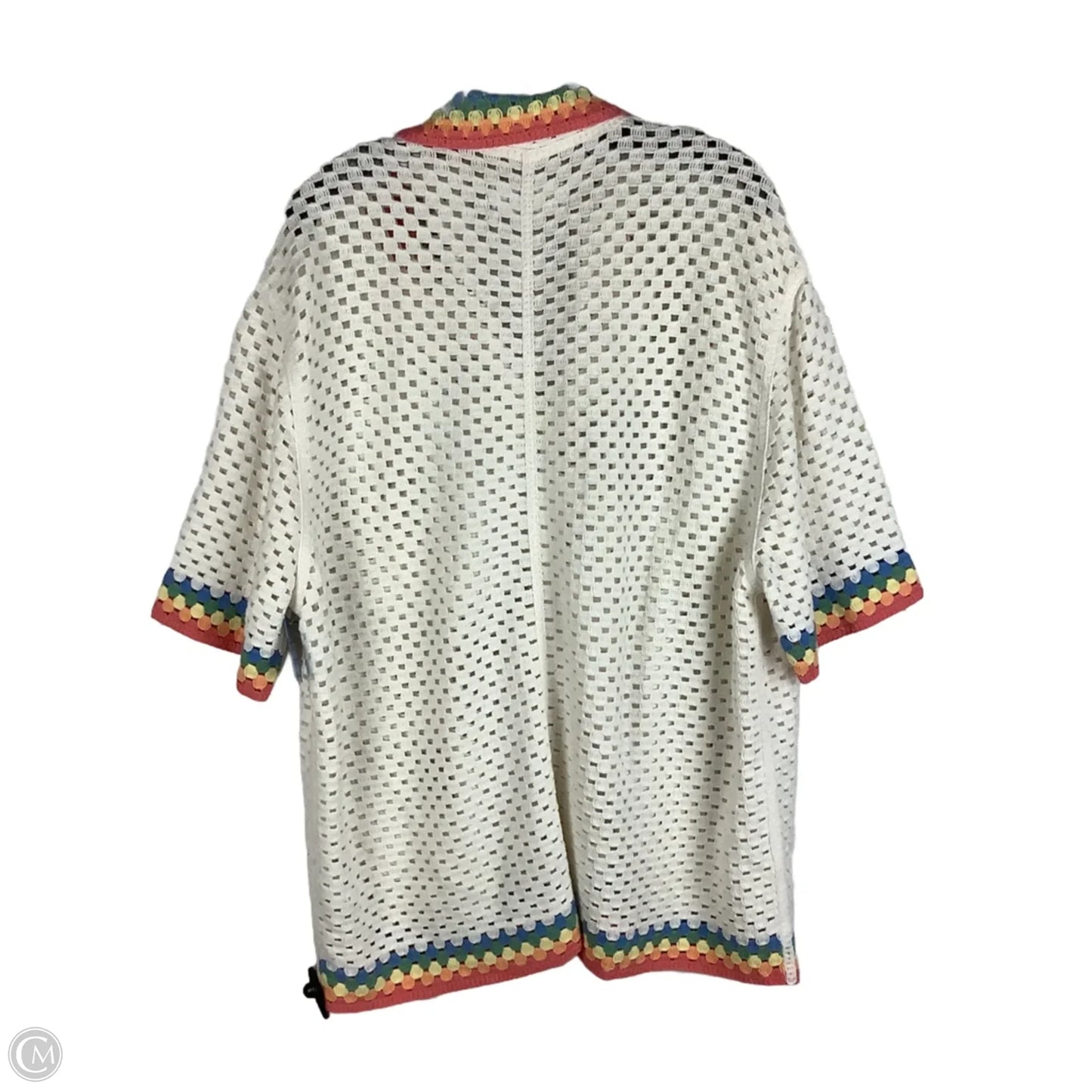 Sweater Short Sleeve By Abercrombie And Fitch In White, Size: Xxl