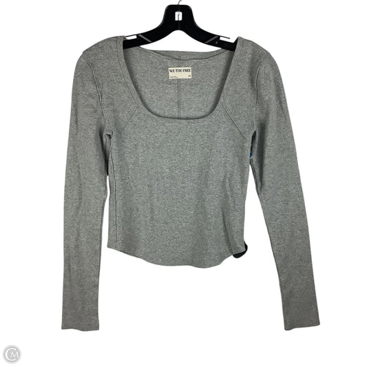 Top Long Sleeve By We The Free In Grey, Size: M