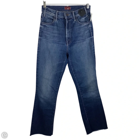 Jeans Boot Cut By Mother In Blue Denim, Size: 0/25
