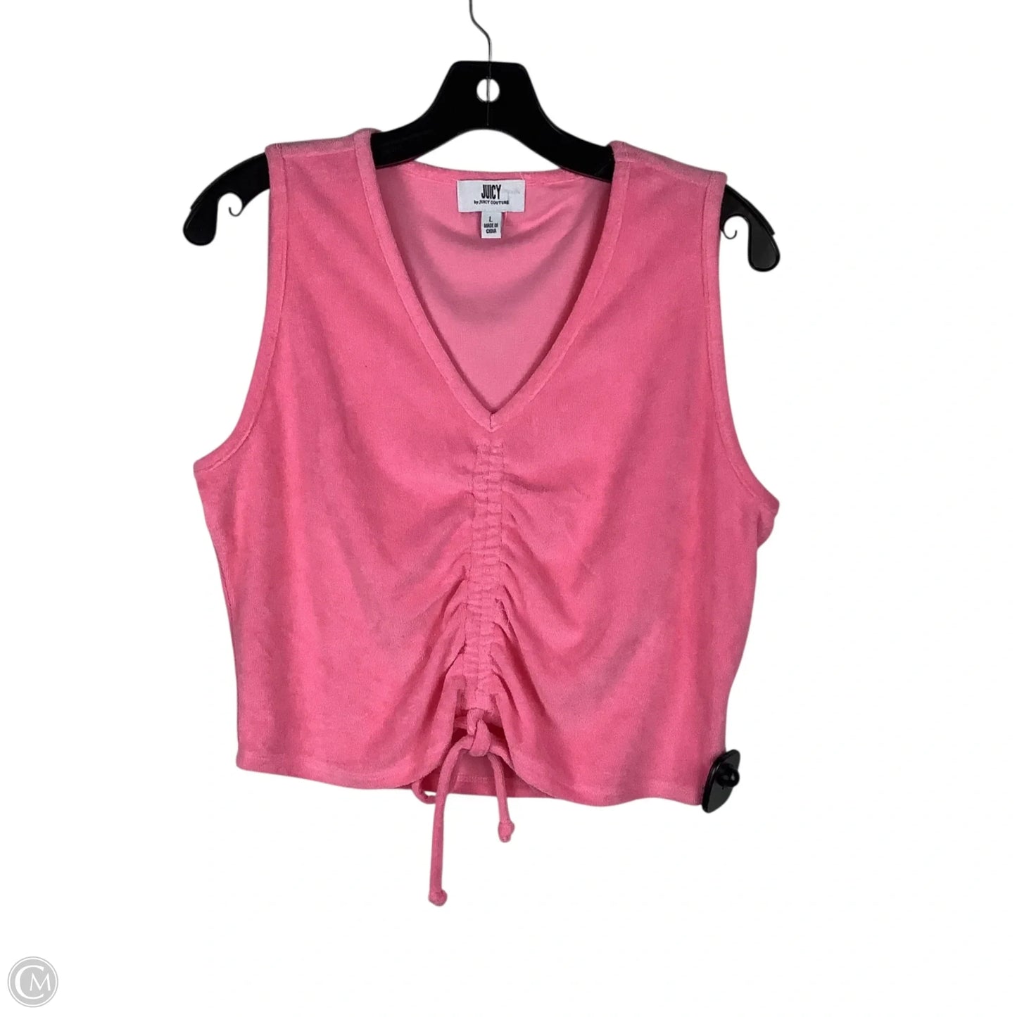 Top Sleeveless By Juicy Couture In Pink, Size: L
