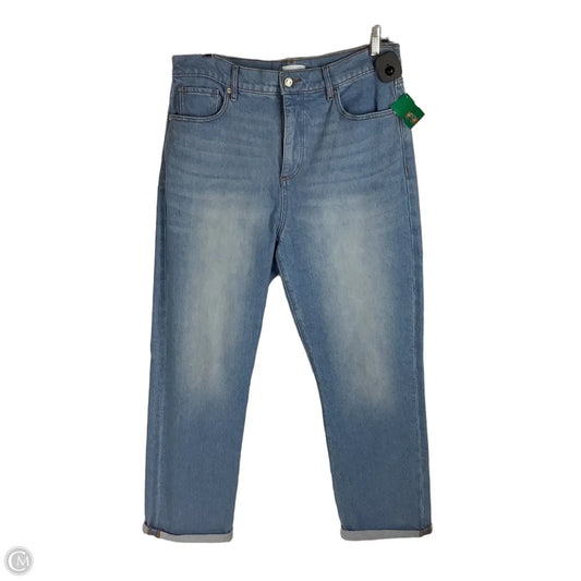 Jeans Straight By Loft In Blue Denim, Size: 8