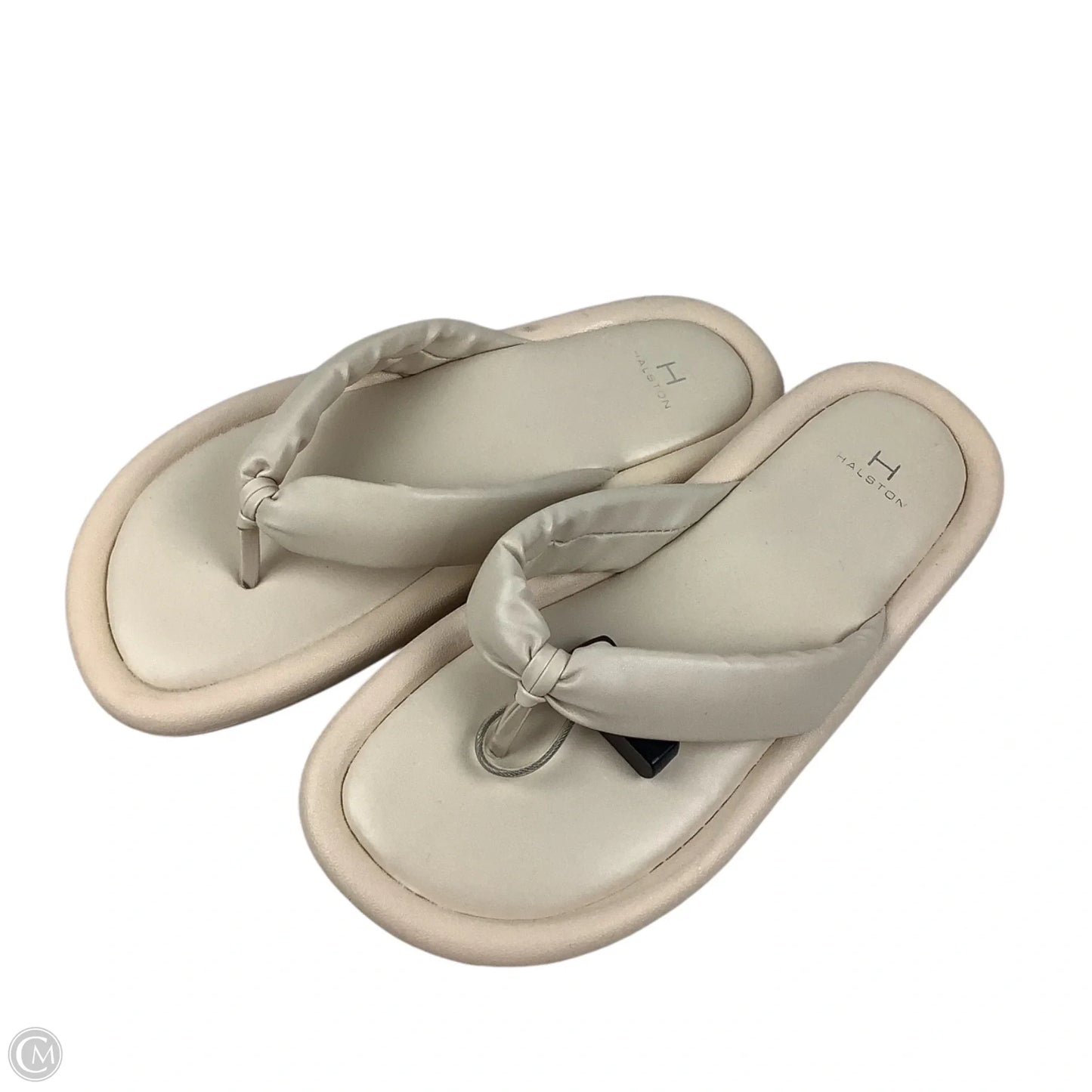 Sandals Designer By Halston In Cream, Size: 8