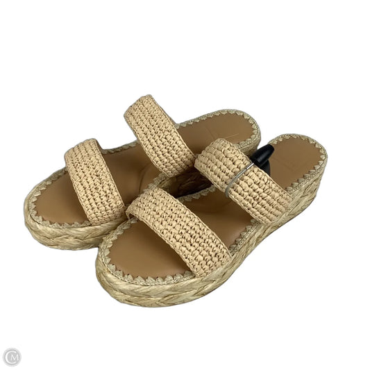 Sandals Heels Platform By Dolce Vita In Tan, Size: 8.5
