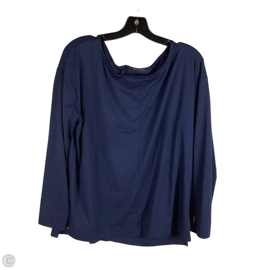 Top Long Sleeve Designer By Lilly Pulitzer In Navy, Size: L