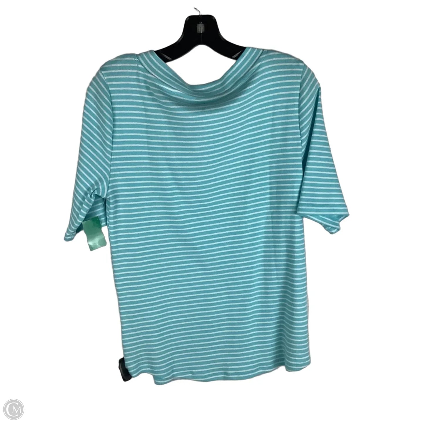 Top Short Sleeve By Talbots In Blue, Size: L